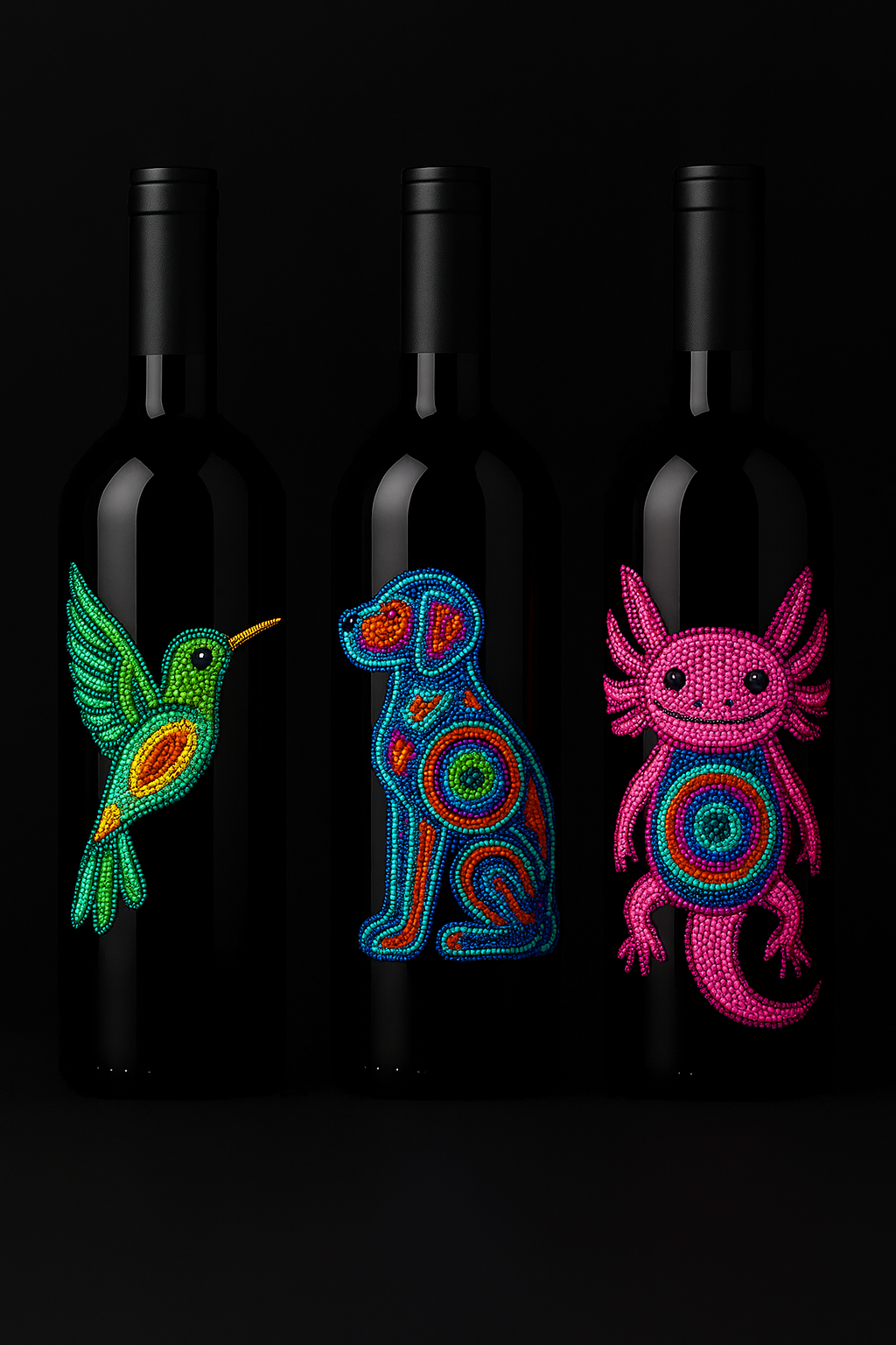 Arte Huichol Botellas